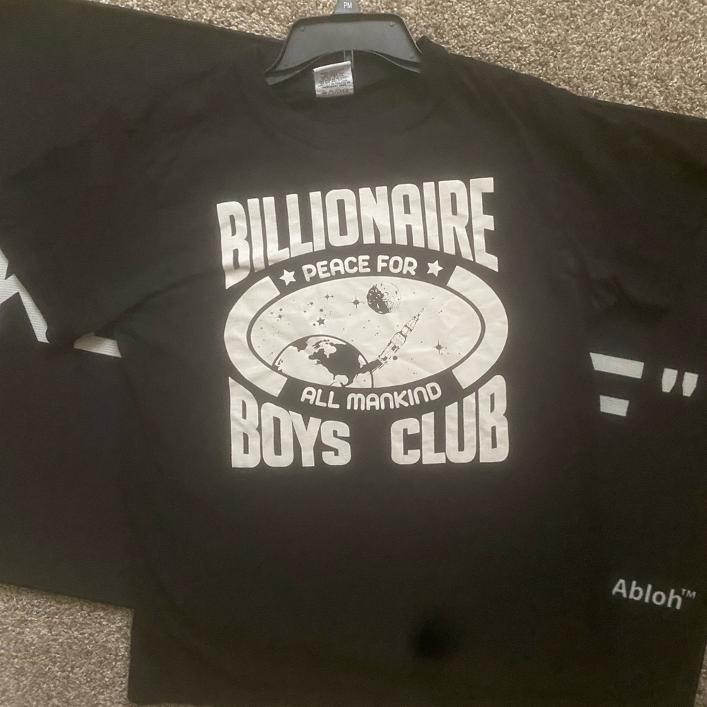 Billionaire Boys Club Black Tee with Bold White Print
